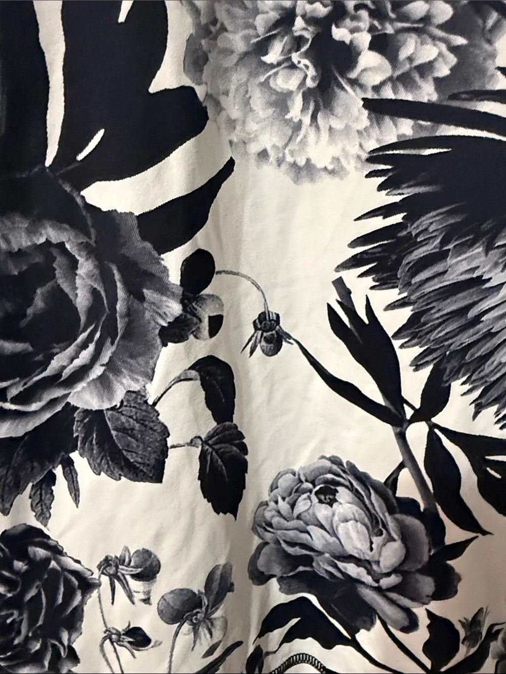 lululemon athletica Black & White Floral Tank Top